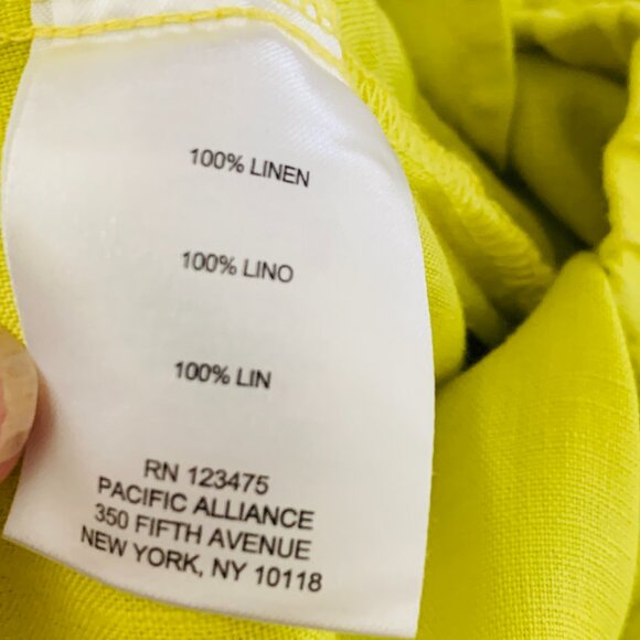 100% Linen Ellen Tracey Cuffed Leg Elastic Closure - Picture 6 of 10